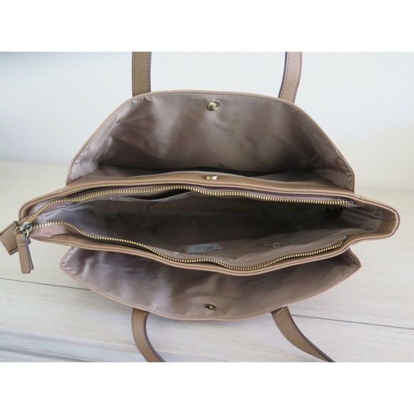 Relic By Fossil RLH0908235 Camel Brown Joni Double Shoulder Bag Purse - Picture 5 of 8